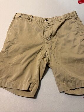 Men's Flat Front Khaki Shorts in Tan - Casual Everyday Style